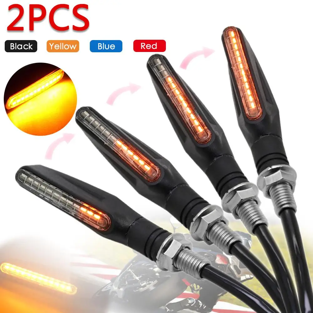 

2 шт., универсасветодиодный светодиодные фонари поворота для мотоциклов