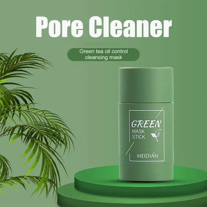

Girl Green Tea Solid Mask Deep Cleaning Mud Mask Stick Oil Control Anti-Acne Eggplant Masks Purifying Clay Stick Mask Skin Care