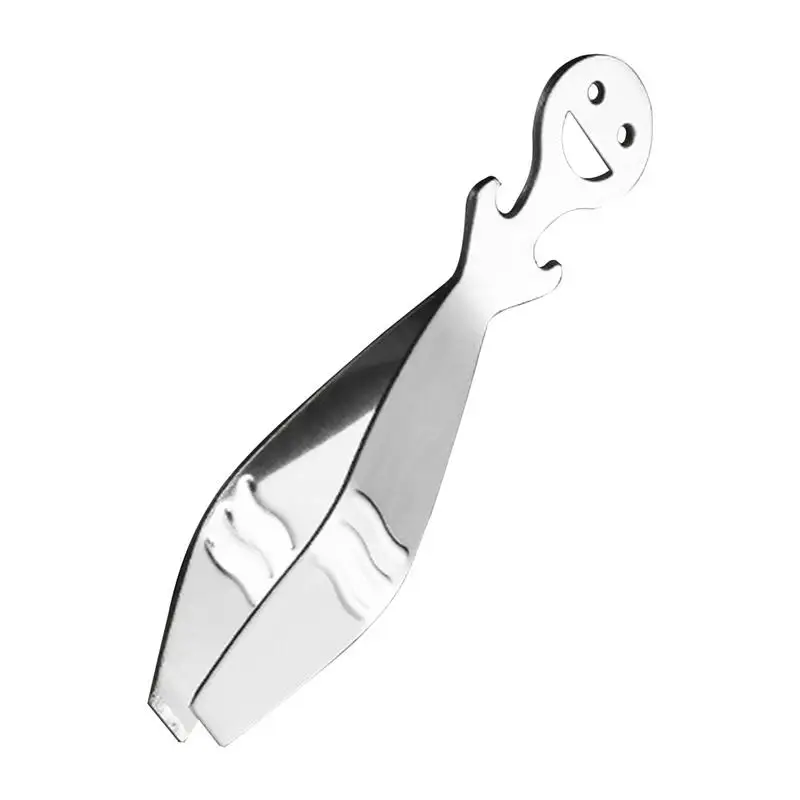 

Stainless Steel Fishbone Clips Fish Bone Remover Tool With Non-slip Grip Kitchen Hair Tong Corrugated Design Save Space For
