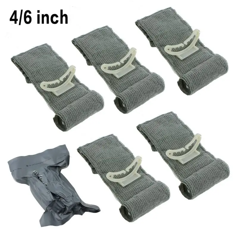 

5/10pcs 4/6inch Israel Bandage Outdoor First Aid Traumatic Hemostatic Bandage Tactical Emergency Training Swathe Camping Hiking