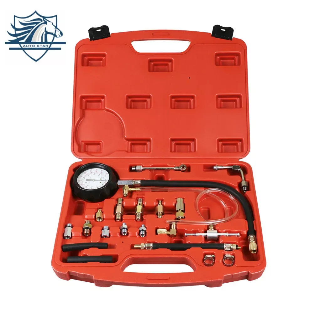 

0-140 PSI Fuel Injection Pump Injector Tester Pressure Gauge Gasoline Fuel Pressure Detection Tool Gasoline Pressure Gauge