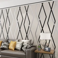 3d simple deerskin wallpaper roll wall dark gray like curve stripes background wallpaper bedroom living room hotel