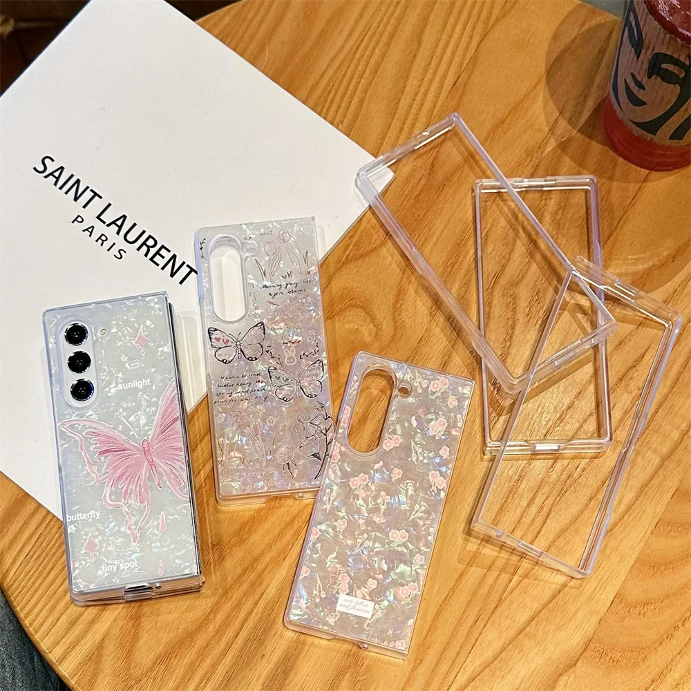 Роскошный чехол-бабочка складной чехол 6 для Samsung Galaxy Z 4 5 тонкие чехлы с