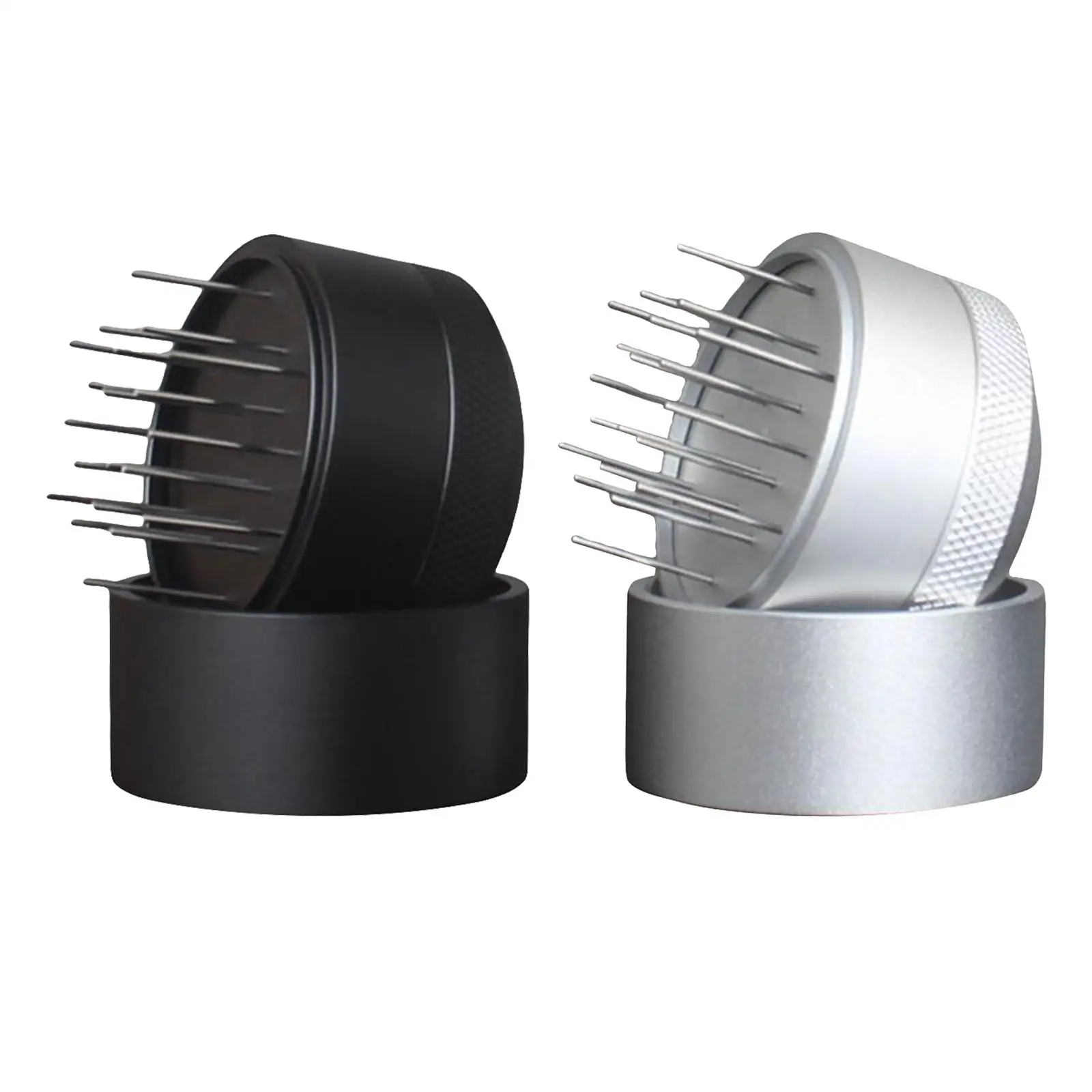 

Manual Coffee Stirrer Distributor 20 Pins Professional Coffee Powder Tool Aluminum Alloy Handle Coffee Needle Tamper