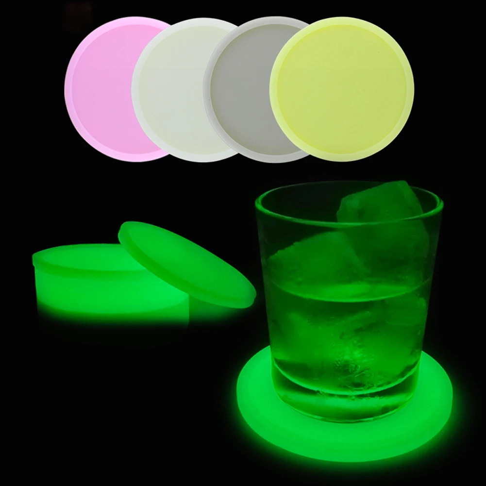 

Car Cup Mat Universal Car Luminous Coaster Household Drink Bottle Water Cup Night Glowing Pads Holders Auto Interior Accessories