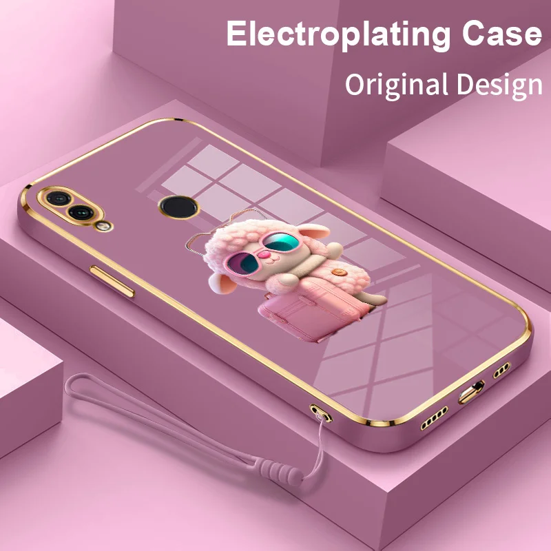 

Soft Small Foreigners Plating Phone Case for Xiaomi Redmi Note 7 Note7 Pro 7S 8 9 9S 9 Pro Max 10 Lite 10X Poco M2 Pro Cover