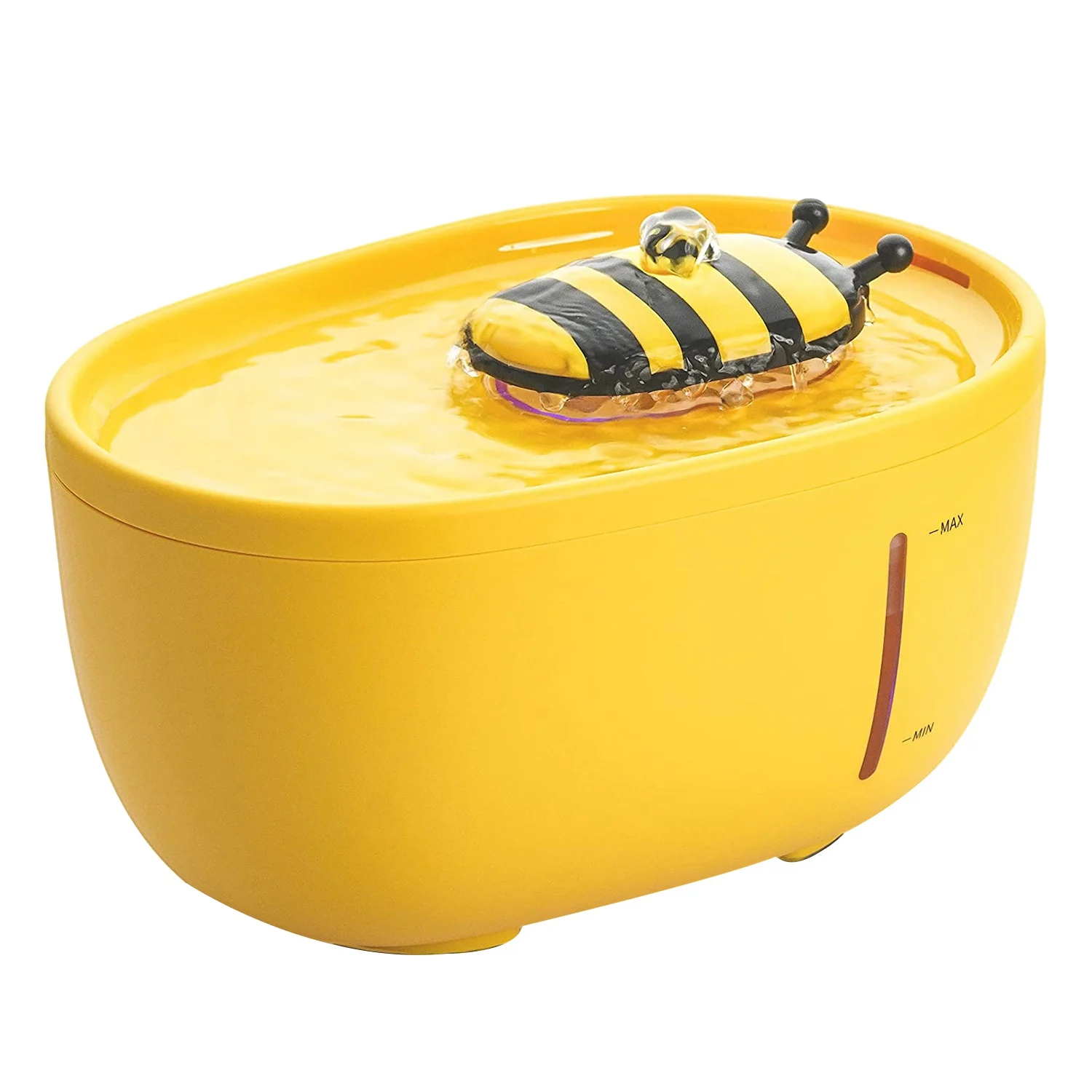 

Питьевой фонтан для кошек 68 унций/2 л, бесшумная чаша для воды для домашних животных, автоматический питьевой дозатор со стандартным индикатором яркости