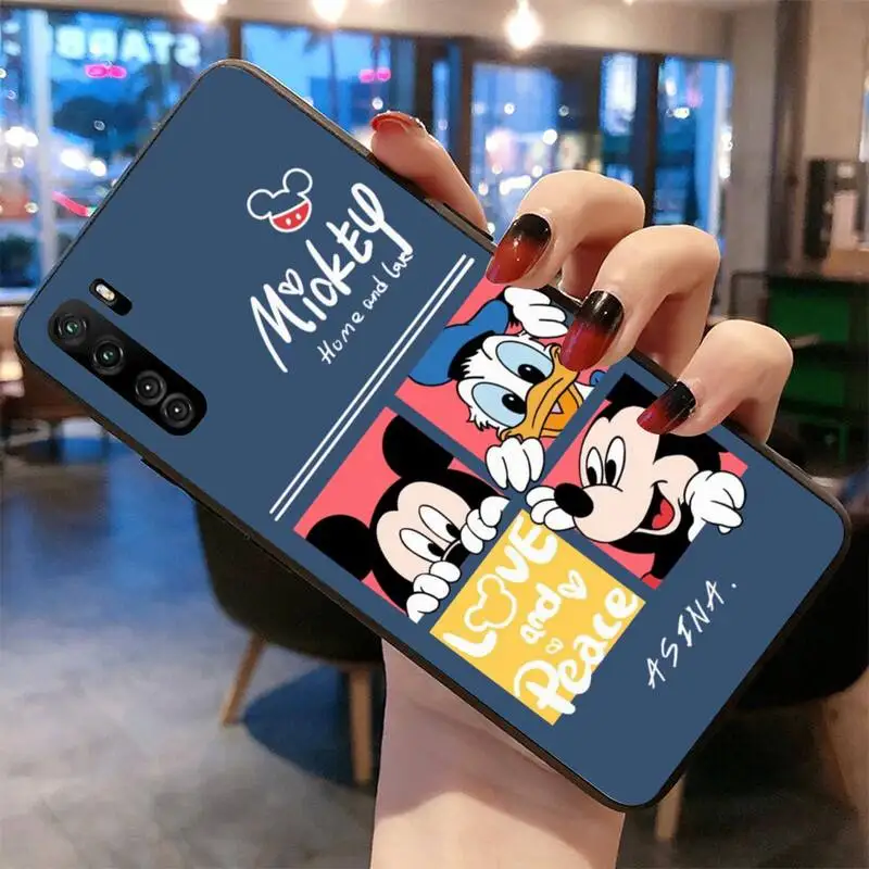 Disney Mickey Minnie Mouse Phone Case For Huawei Nova 6se 7 7pro 7se honor 7A 8A 7C 9C Play