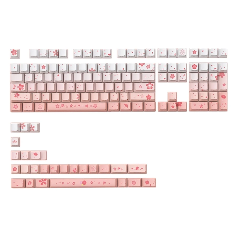 

Side-lit Backlight Keycap Set - 134 Keys in OEM , Dye Sublimation Print