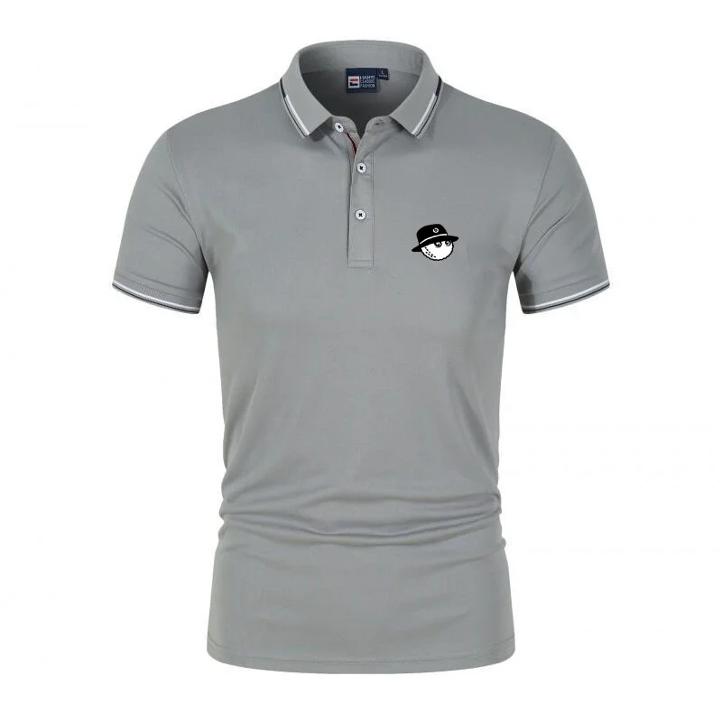 Embroidered LOGO Summer New Men's Golf Shirt Fashion Breathable Casual Top Men's Polo Shirt Short Sleeve T-shirt Golf Polo