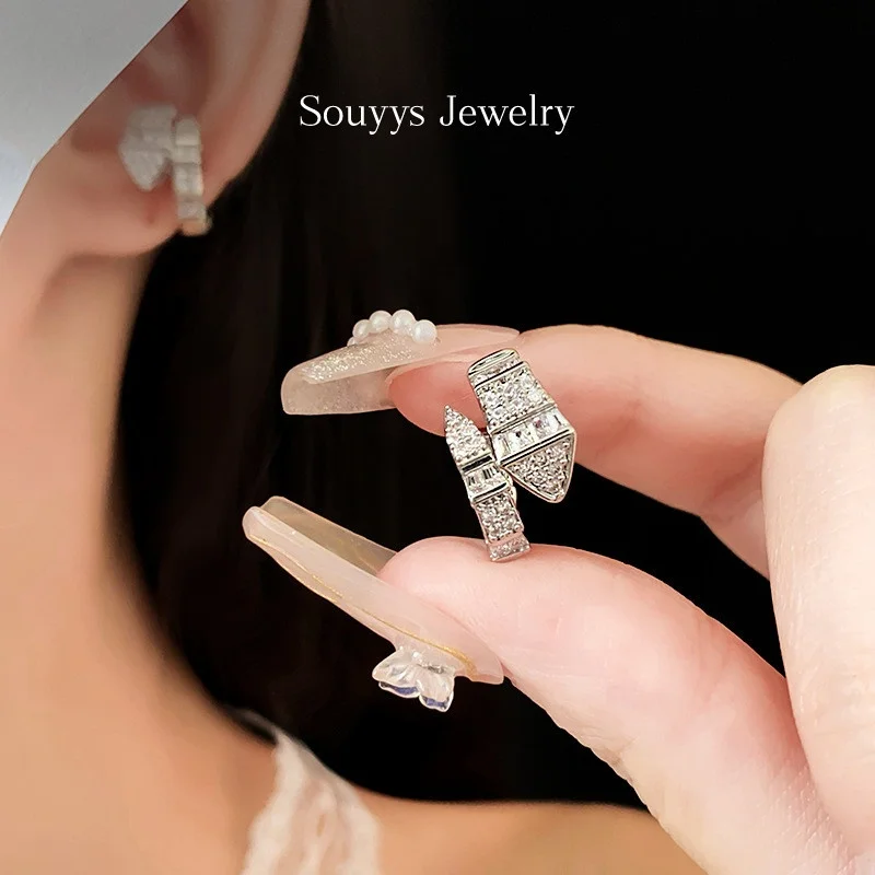 Французские [] Souyys ювелирные изделия серьги-клипсы в форме змеи стиле пэчворк