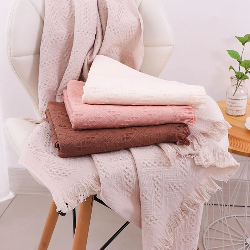 

Fringed Cotton Towel Home Beach Towel Set Soft Absorbent Face Towel Iarge Bath Towel Blanket Sauna Absorbent Towel