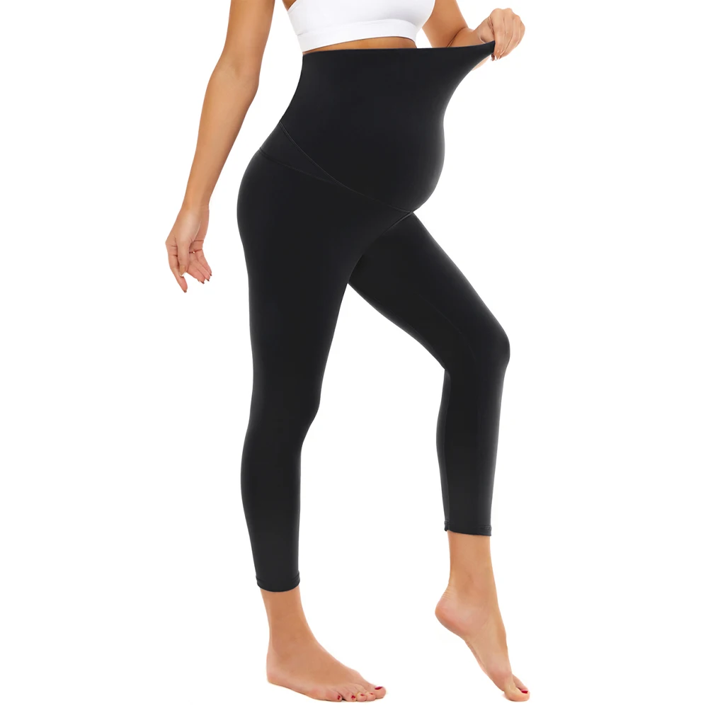 

Женские штаны для беременных для йоги эластичные удобные тренировки для беременных повседневные леггинсы с высокой талией одежда для мамы