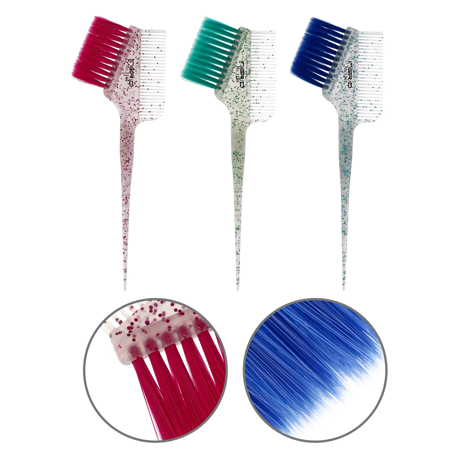 3 шт. кисть для краски волос гламурная расческа окрашивания аппликатор оттенок