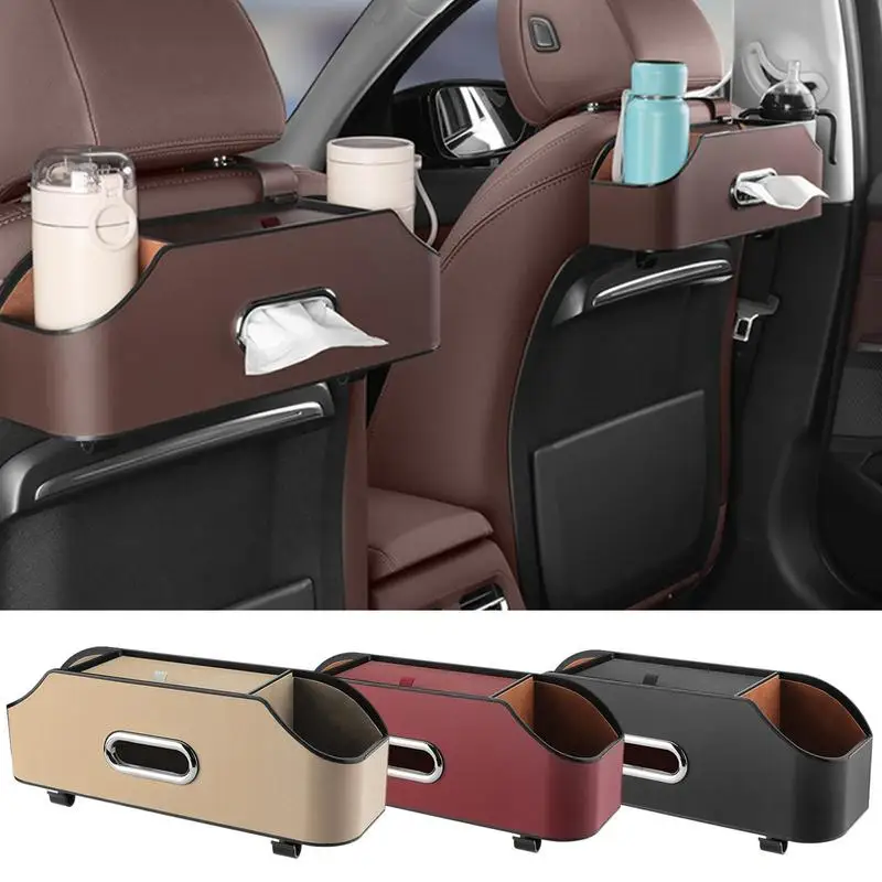 

Car Seat Back Storage Box Auto Multifunctional Storage Box Automobile Drink Cup Holder For Car Interior Backseat Organizer Item