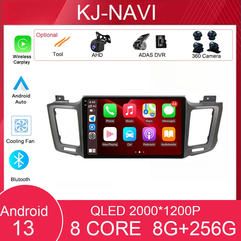 

Car Radio Multimedia Android 13 For Toyota RAV4 RAV 4 XA40 5 XA50 2012-2018 1 din Video Autoradio Navigation carplay QLED DSP 4G
