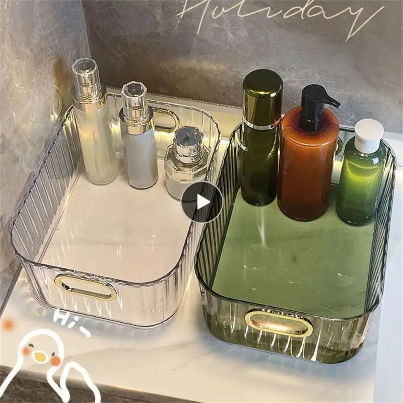 

Stationery Plastic Organizer Container Student Cosmetics Storage Box Handheld T Kitchen Home Office Storage Baskets Case Desktop