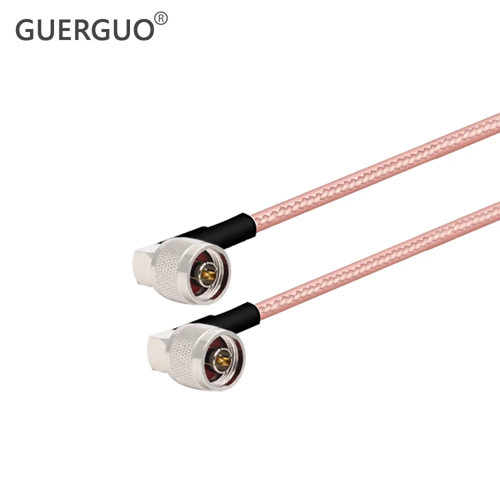 Радиочастотный коаксиальный кабель RG316, разъем L16 N «папа»-«мама», ОБЖИМНАЯ перемычка, косичка, низкие потери 50 Ом для антенны 3G/4G/5G/LTE