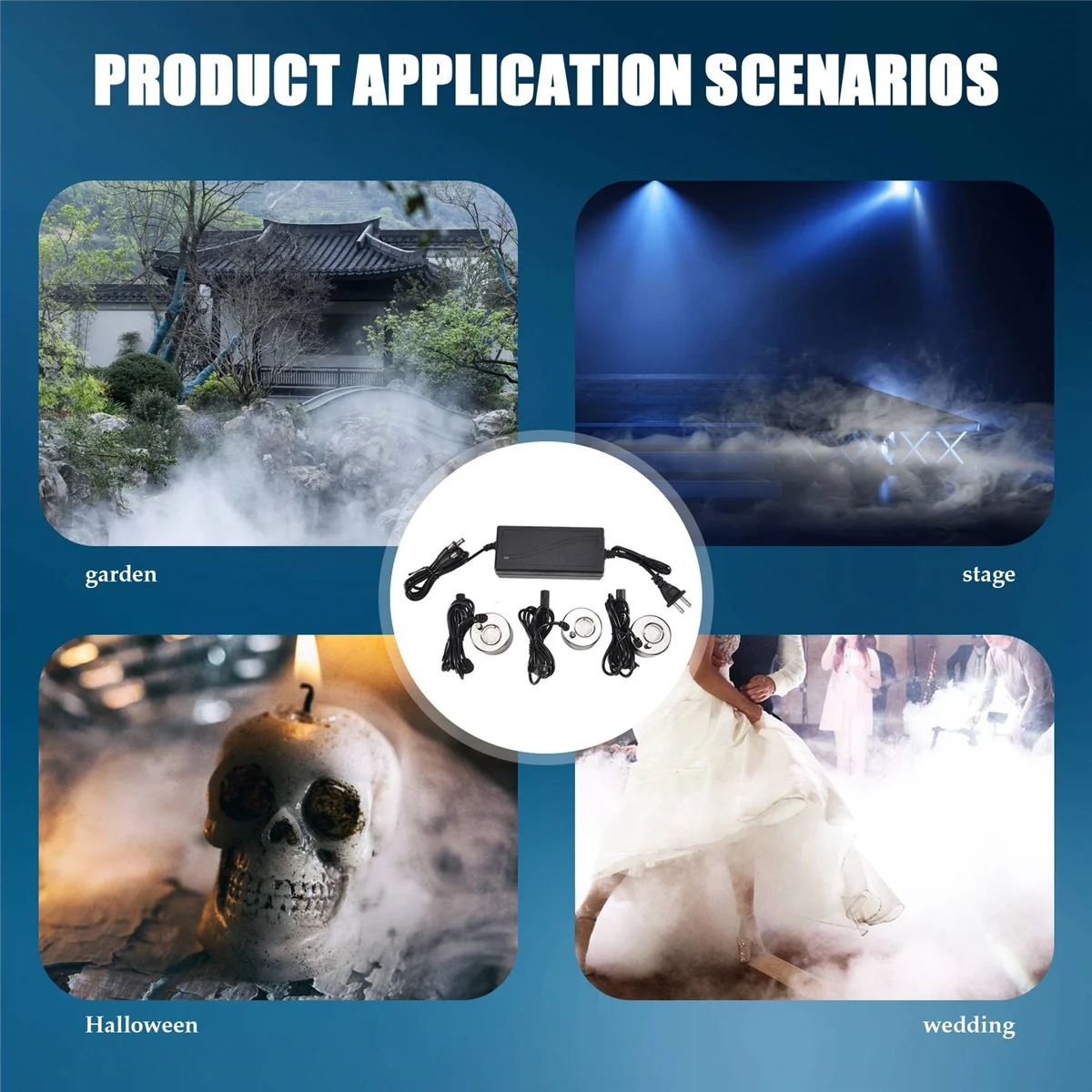 Ультразвуковой увлажнитель тумана 3 шт. распылительные головки фонтанчик для