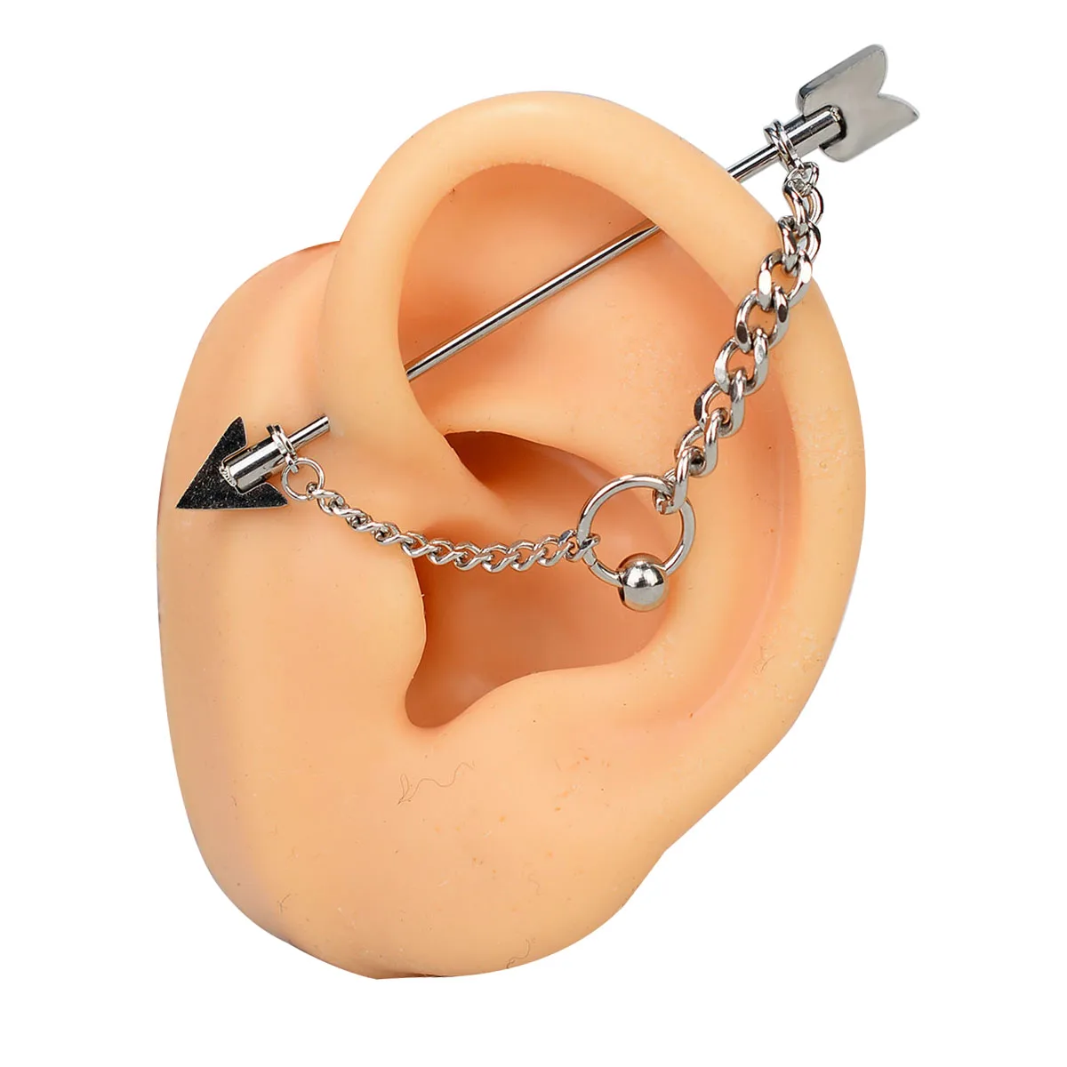 1 шт. промышленные ювелирные изделия для пирсинга из хирургической стали с