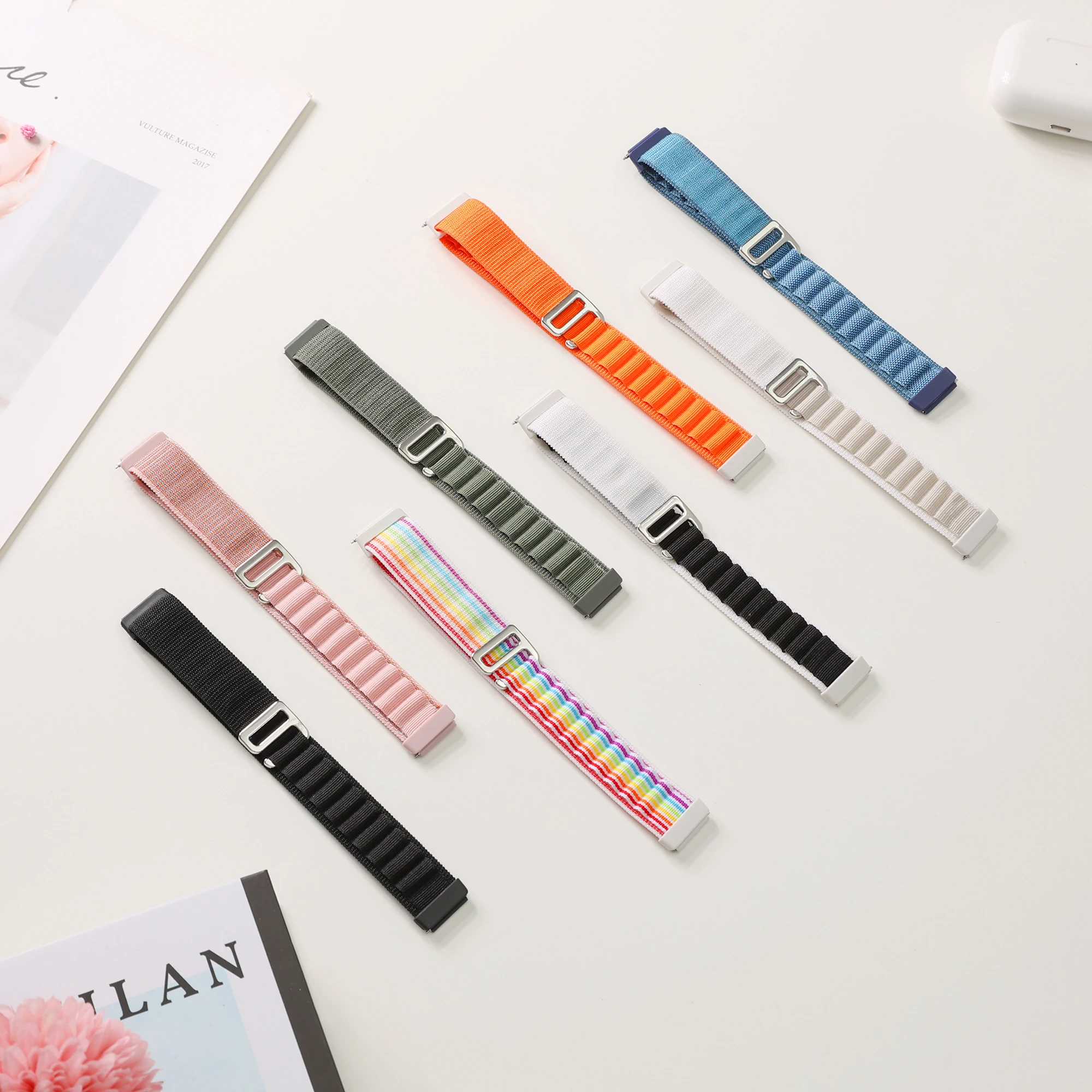 Alpine Loop Strap For Huawei Band 7 Nylon Sport Smartwatch Adjustable Replacement Wristband Bracelet for huawei watch band 7