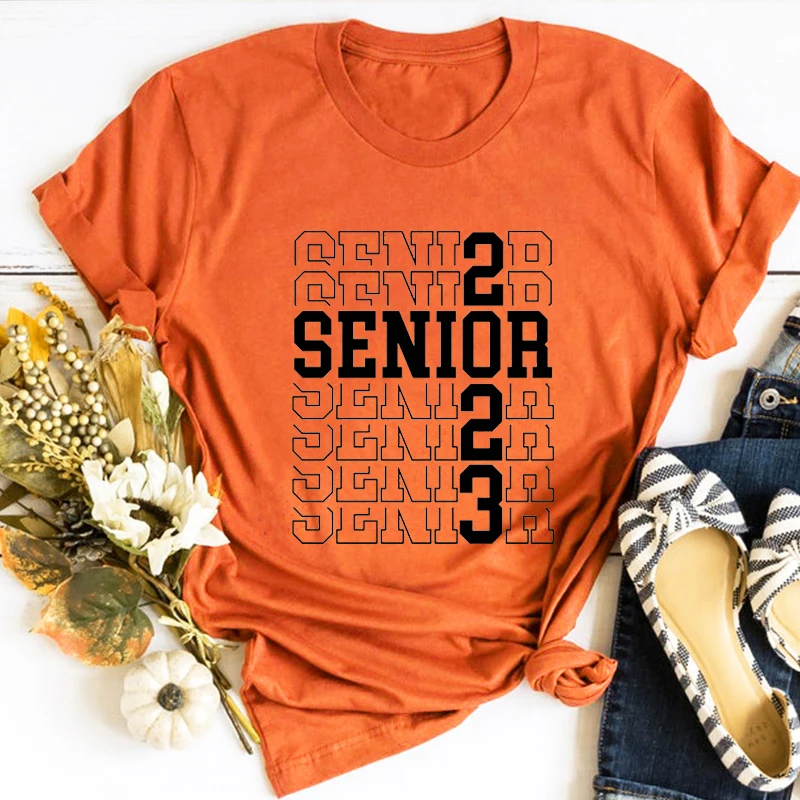 

Senior 2023 T Shirts Class of 2023 Tops Aesthetic Clothes Senior 2023 Shirts Vintage High School Shirt Harajuku s