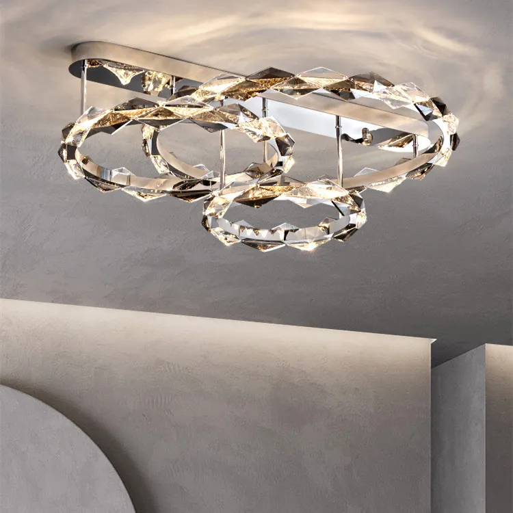 

Ceiling lamp living room lamp 2022 new simple modern atmosphere high sense light luxury crystal lamp master bedroom lamp