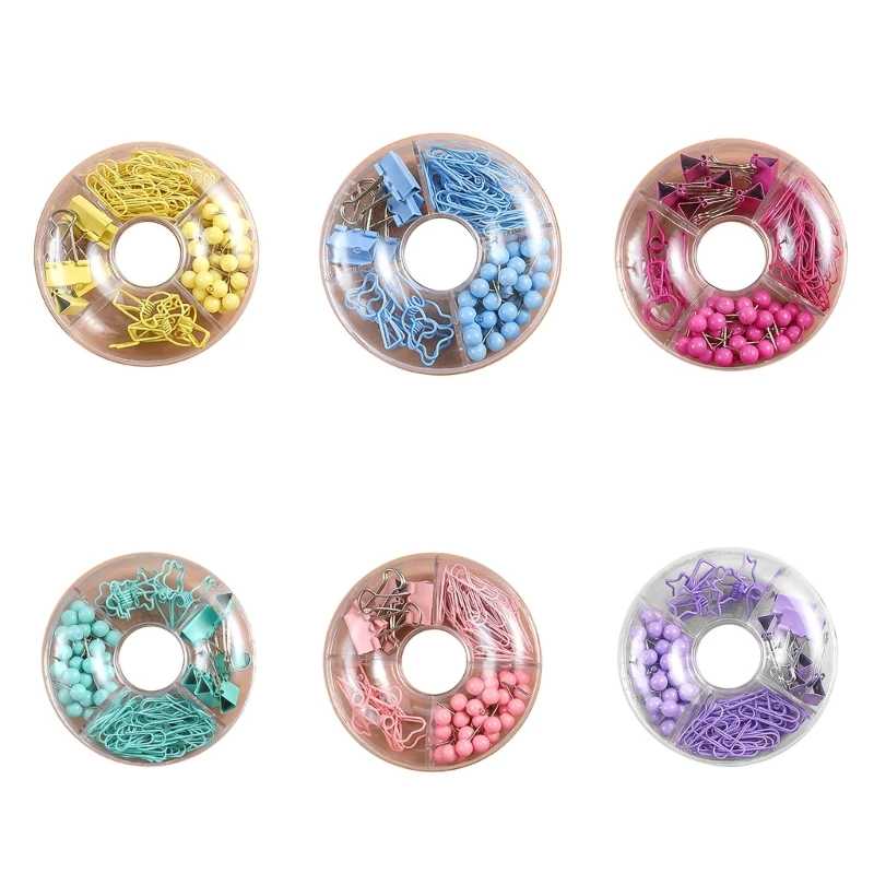 

100 шт., зажимы для бумаги в коробке