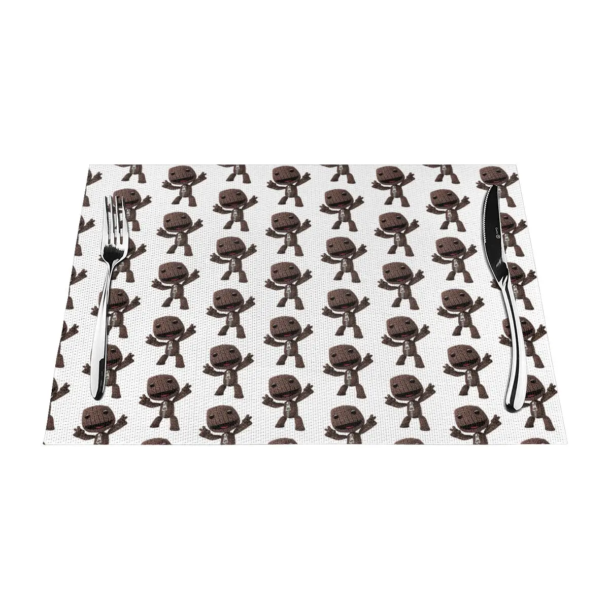 

LBP Sackboy Placemat Decor Sophisticated White Dining Table Outdoor Party Decoration Heat Resistant