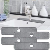 faucet absorbent mat splash catcher microfiber cloth dish cleaning drying pads for kitchen bathroom faucet counter sink