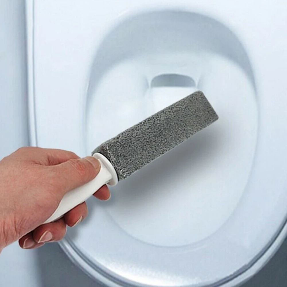 

Bathroom Fixture Toilet Brush Pumice Stone Convenient Dead Corner Crevice Cleaner Silica In Cleaning Swimming Pools, Hot Tubs