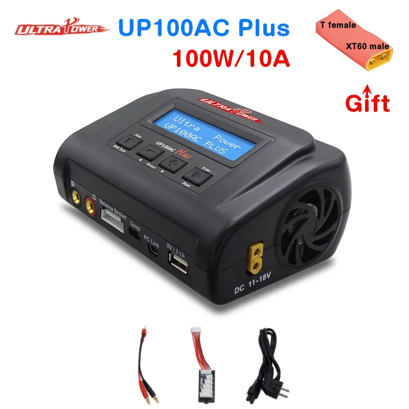 

Зарядное устройство ULTRAPOWER UP100AC Plus, 100 Вт/10 А, 100-240 В