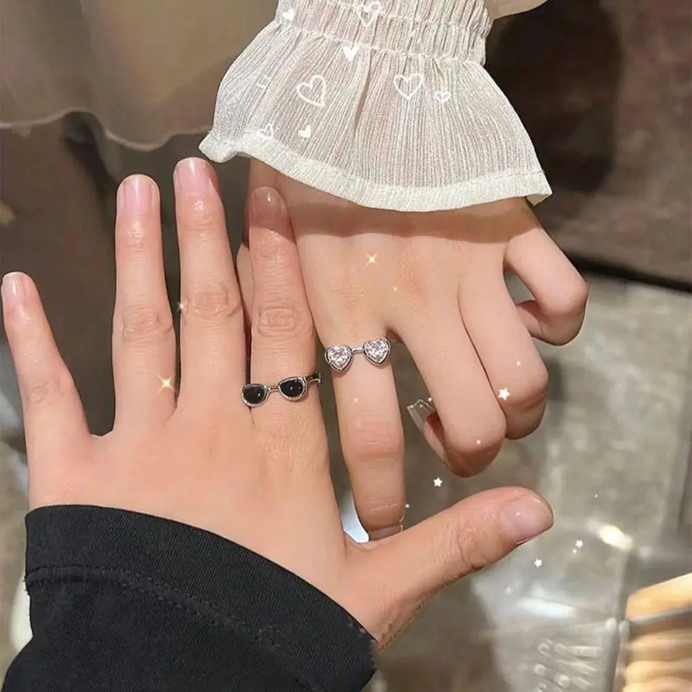 Модные аксессуары для пары металлических мини-очков в виде сердца Корейском