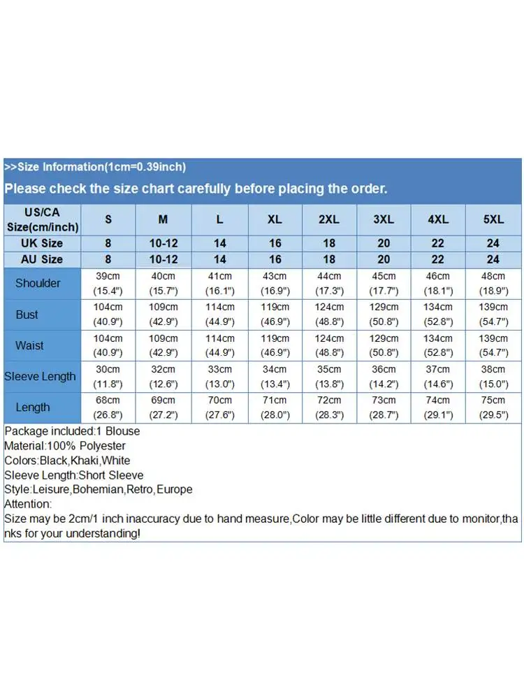 Женская блузка ZANZEA с коротким рукавом