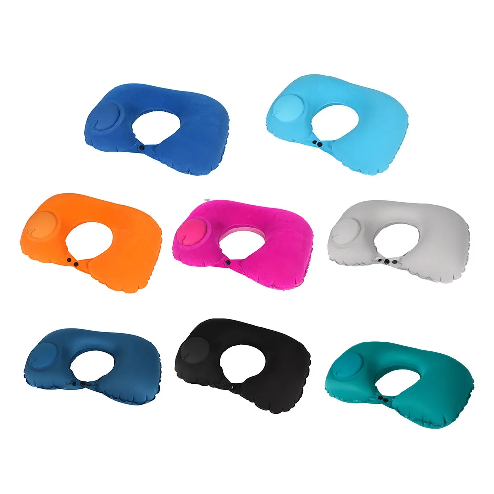 

Outdoor Portable Pillow Travel Inflatable Protection Neck Trip U-shaped Air Pillow Travel Comfortable Accessories