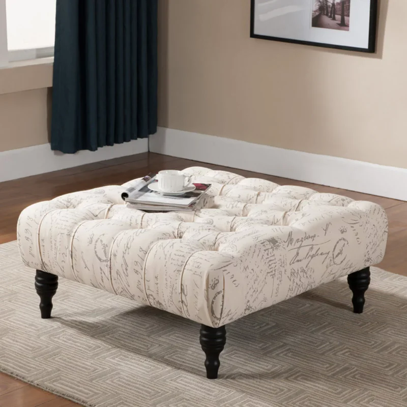 

Baxton Studio Keswick Ottoman - Beige
