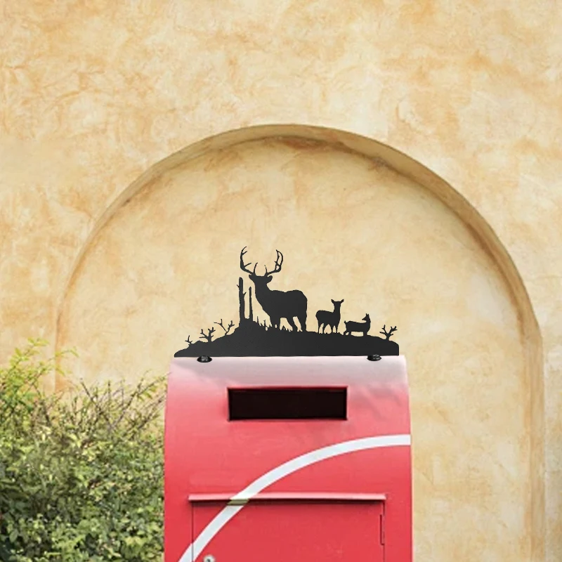 Декоративный почтовый ящик с силуэтом оленя