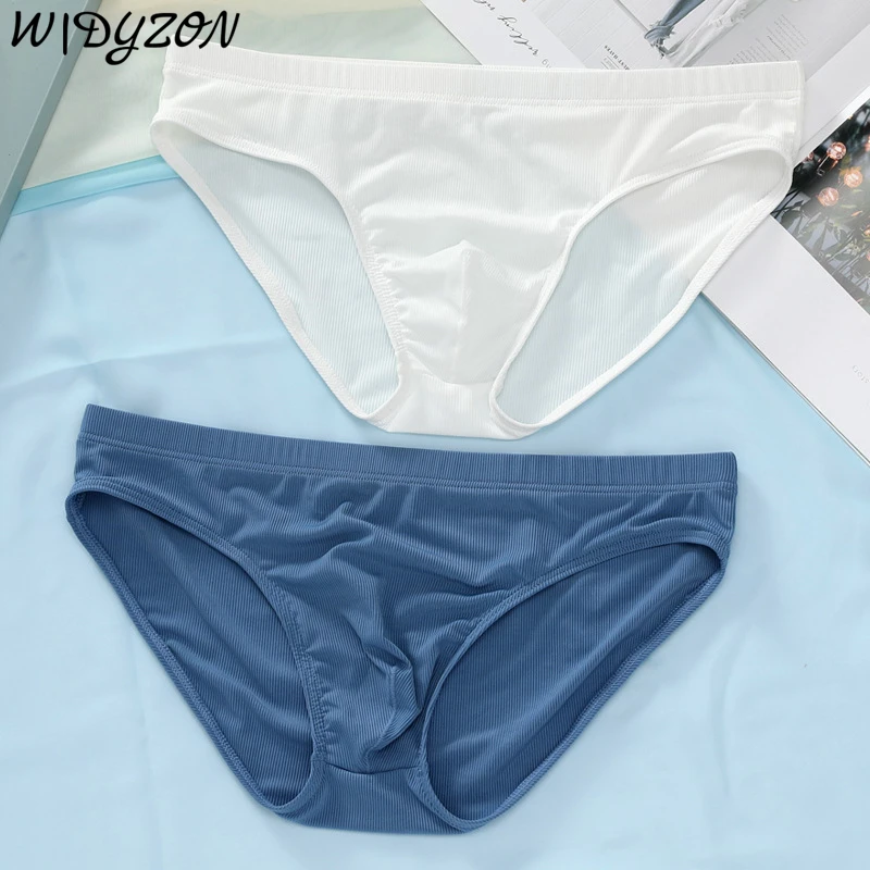 Мужское нижнее белье из вискозы брифы для мужчин дышащее бикини мужские