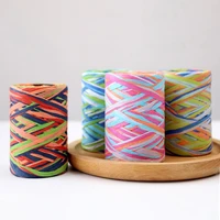 chainhothin paper rope4 strandmulticolor weave4 designs available80 yardsdiy hand woven flowerpackaging materialsz23