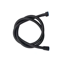 1.4M Black Stainless Shower Head Hose Bathroom Shower Hose Handheld Shower Water Pipe Fittings Replacement Soft Water Pipe G1/2