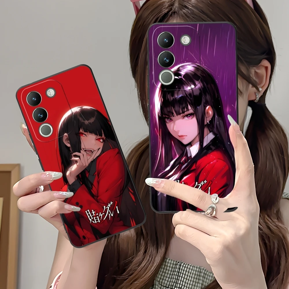 Чехол для мобильного телефона Kakegurui Yumeko VIVO Y95 Y93 Y31 Y20 V19 V17 V15 Pro X60 NEX черный мягкий