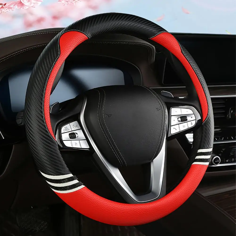 

Steering Cover Universal Steering Wheel Protector Fashionable Cover Steering Wheel Cushion Micro Fiber Leather Car Adorable Car