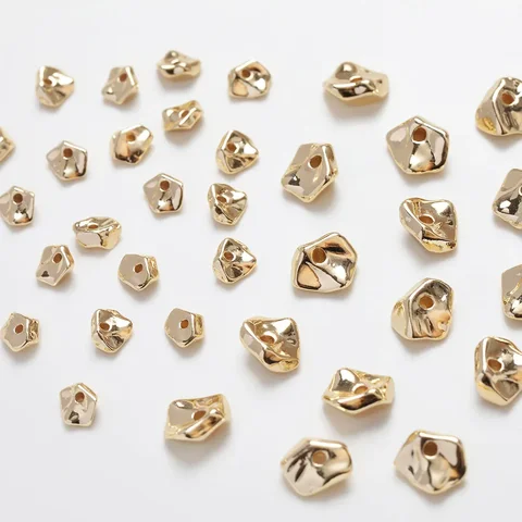 Бусины-разделители латунные золотистые 10 шт