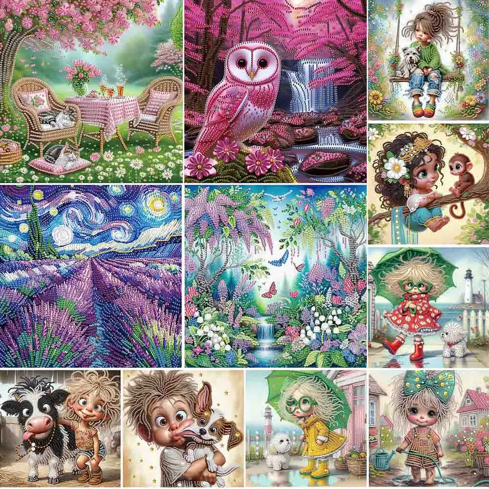 Алмазная живопись 5D с лесным ландшафтом набор для самостоятельной вышивки