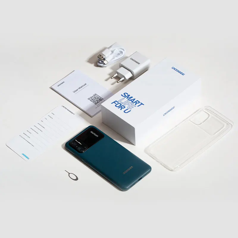 Смартфон DOOGEE глобальная версия N40 Pro 6 ГБ + 128 Гб 5 дюйма 20 МП 4 камеры Helio P60 сотовый