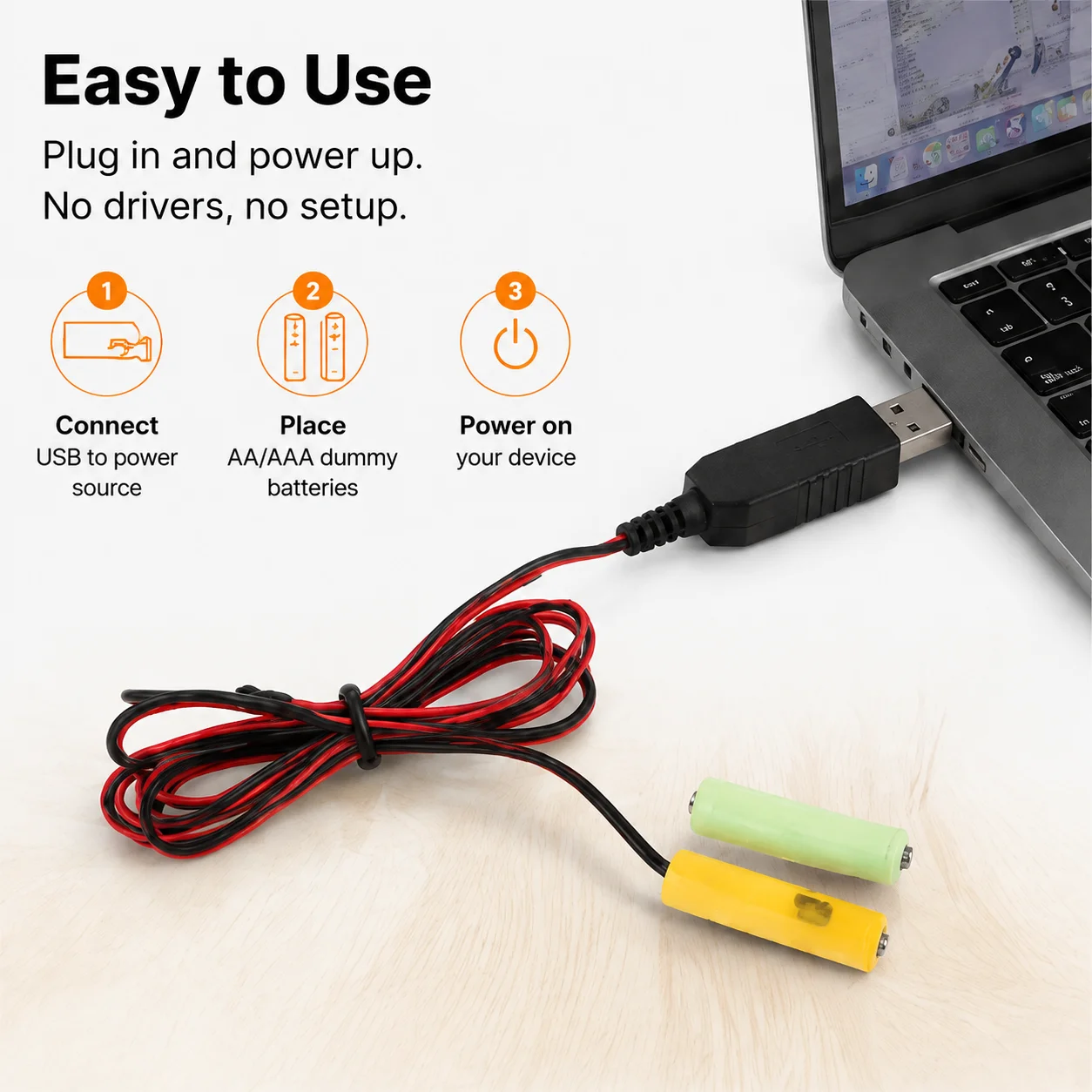 Фото Замена батареек AAA с помощью USB-кабеля питания: преобразование напряжения с 5В на 3В для пультов дистанционного управления беспроводными светодиодными лампами. №4