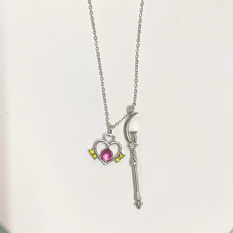 Ожерелье из голубого камня с аниме