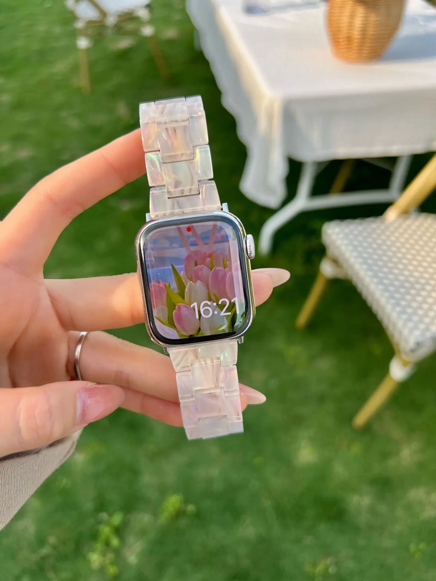 Resin Strap For Apple Watch Band 44mm 40mm 45mm 41mm 49mm 42mm 38mm 40 44 45 mm bracelet iwatch Ultra series 7 se 3 4 5 6 8 band