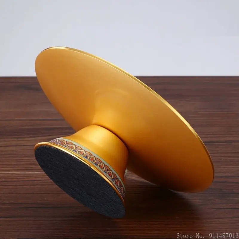 1 шт. Китайский медный сплав эмалированный Лотос цветок предлагающий поднос