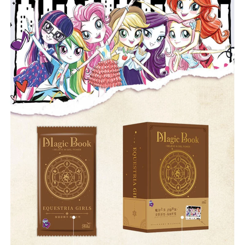 Фото Карточная игра My Little Pony: Волшебная книга карт, целая коробка карт Friendship Soundburst, официальные карты Little Horse Country Girl №3